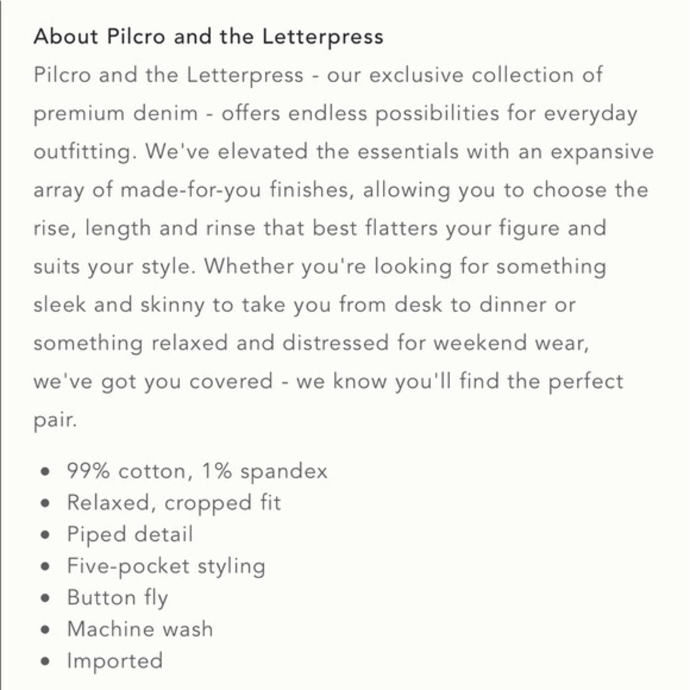 Anthropologie Pilcro and the letterpress relaxed straight jeans - Picture 9 of 9